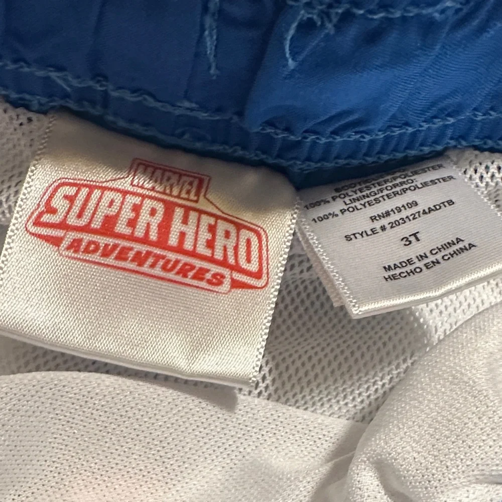 Marvel Blue Superhero Swim Trunks Spider-Man